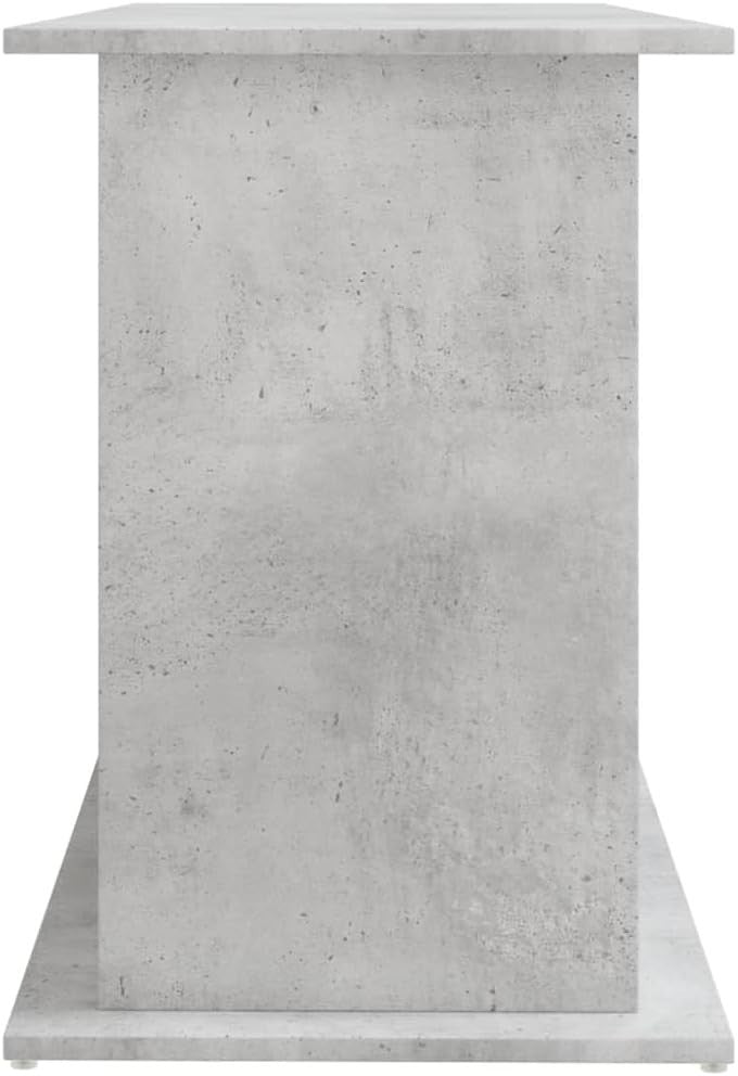 Modern Concrete Grey Aquarium Stand with Spacious Storage 121x41x58cm