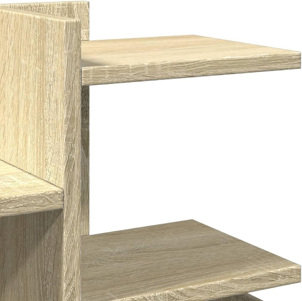 Desk Organizer Tray Sonoma Oak – Engineered Wood Multi-Level 49x20x52.5 cm