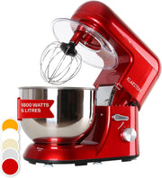 5.2L Red Stand Mixer 1800W 6-Speed Planetary Baking & Kneading Machine