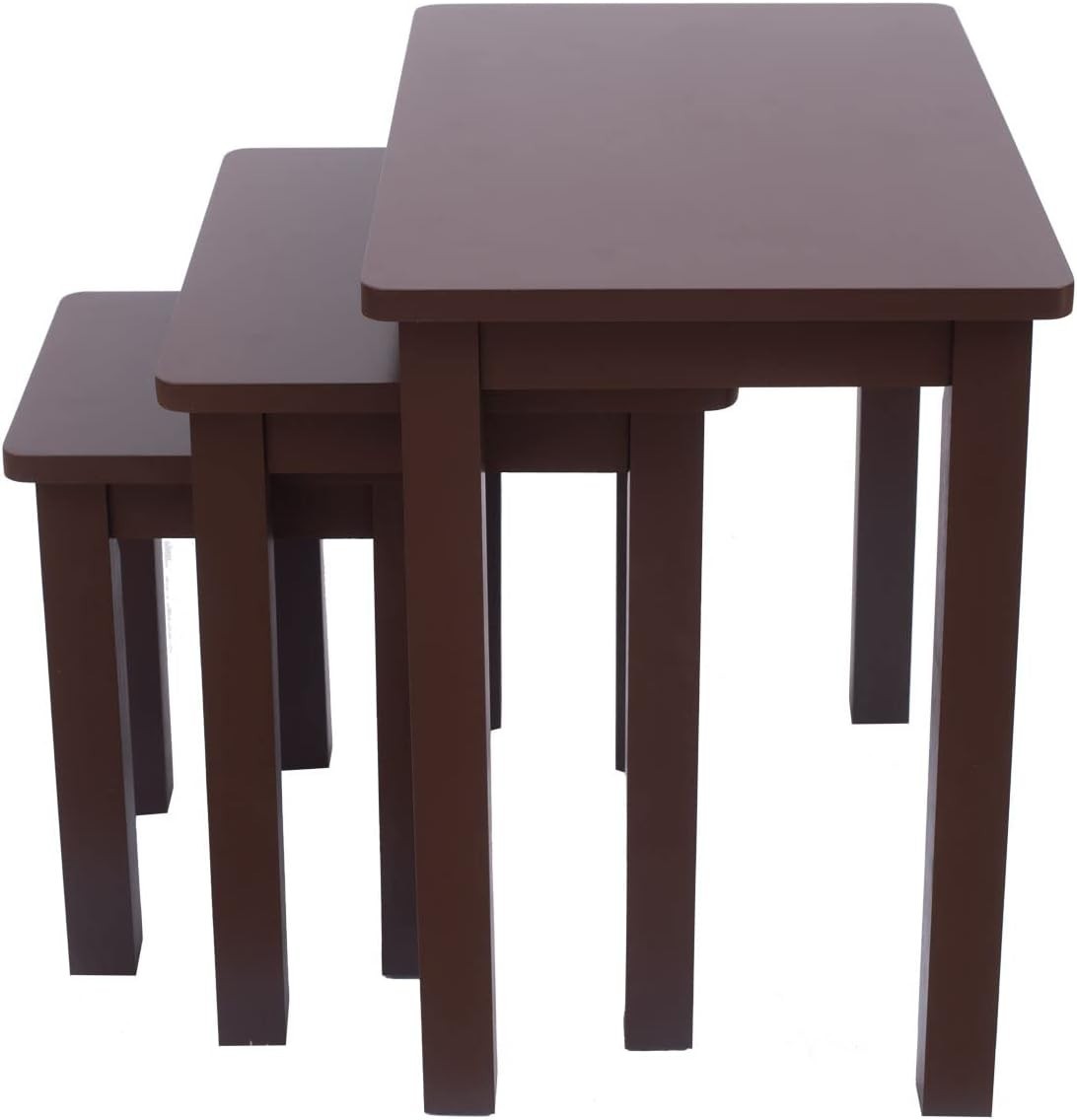 Walnut Brown End Table Side Accent Furniture Rectangular Engineered Wood 8kg