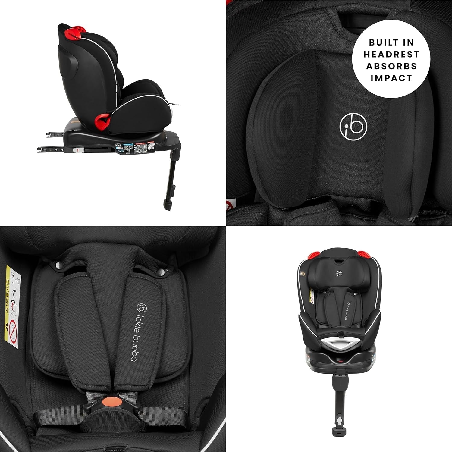 360° Rotating Baby Car Seat Birth–7 Years ISOFIX Group 0+/1/2 R129