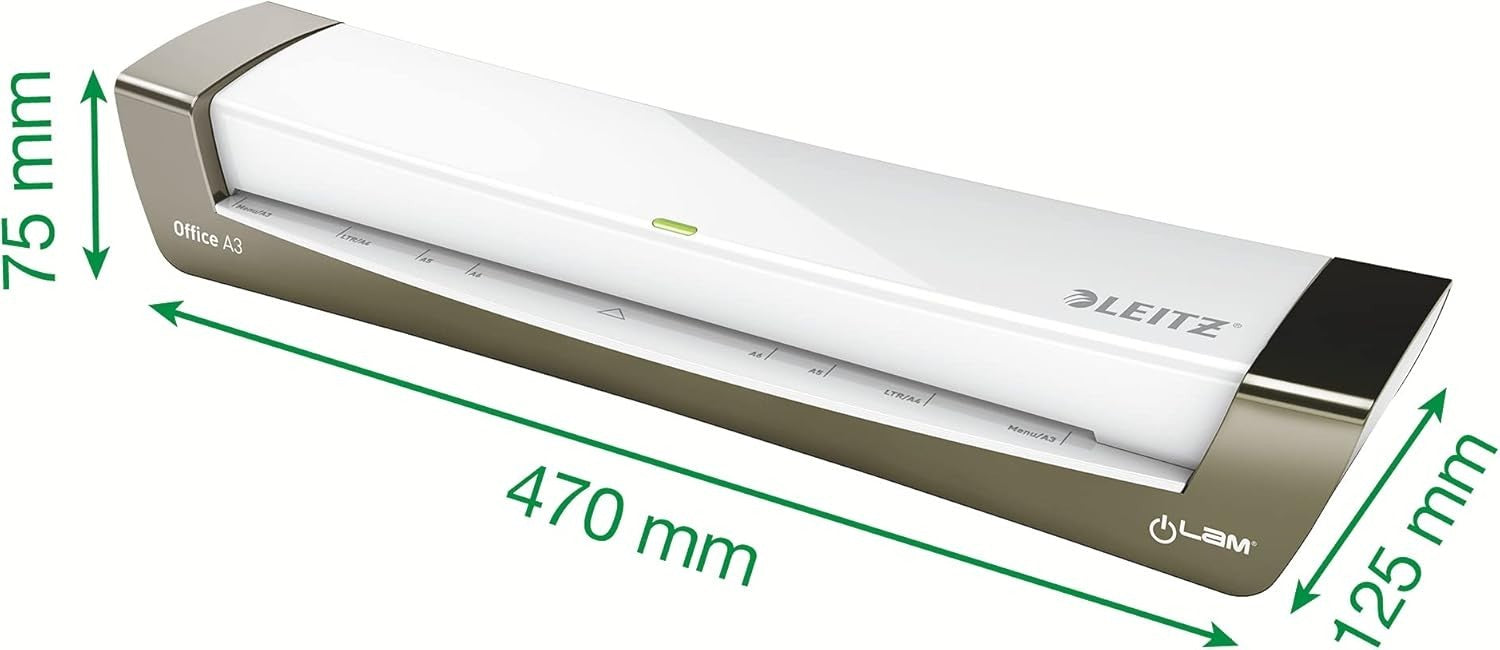 A3 Laminator Small Office Fast 1 Min Warm Up Auto Feed 75–125 Mic