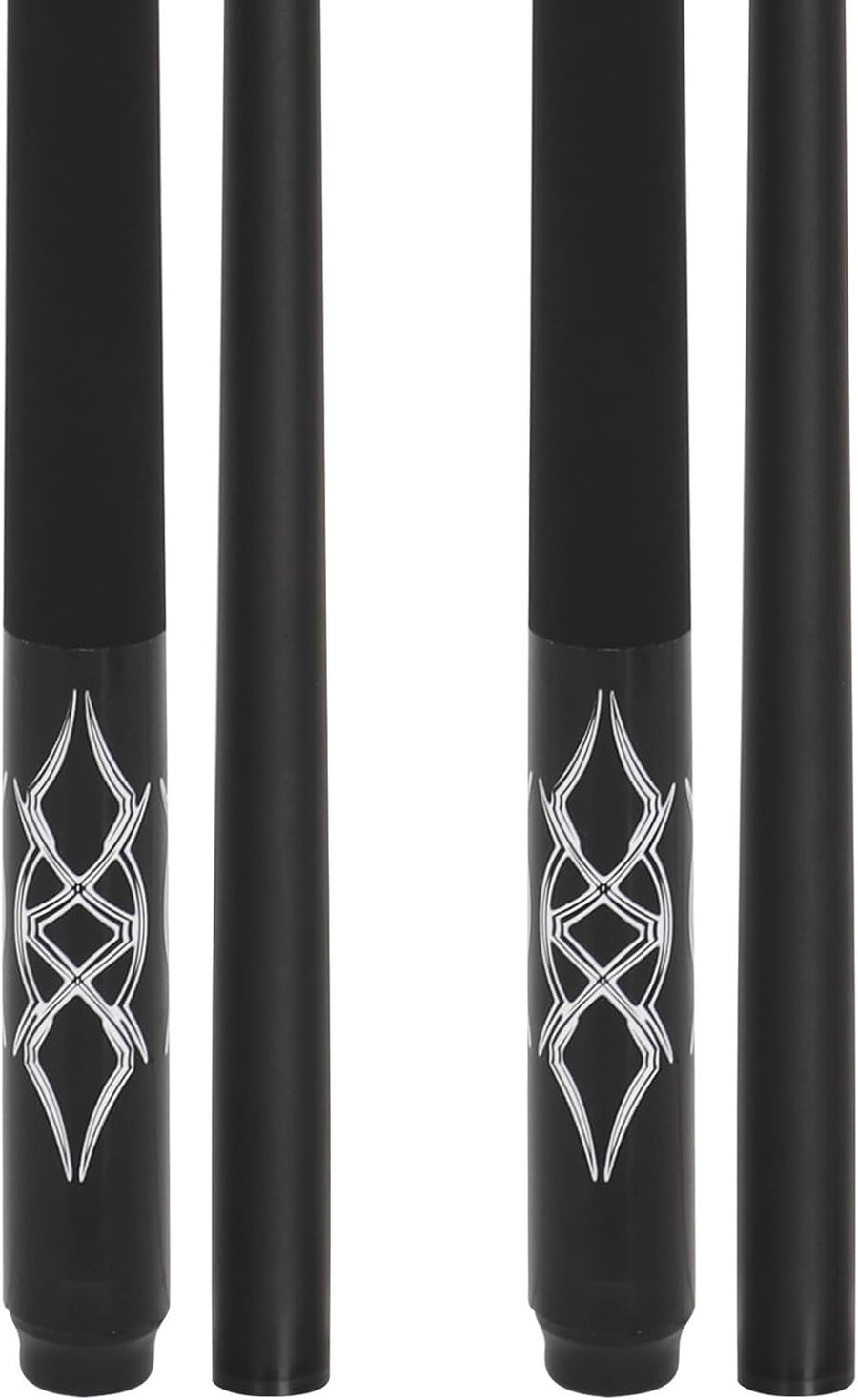 58in Fiberglass Pool Cue 13mm Tip Low Deflection Matte Grip 19–20oz