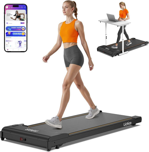 Under Desk Walking Treadmill 0-9% Incline 40x100cm Belt Smart App
