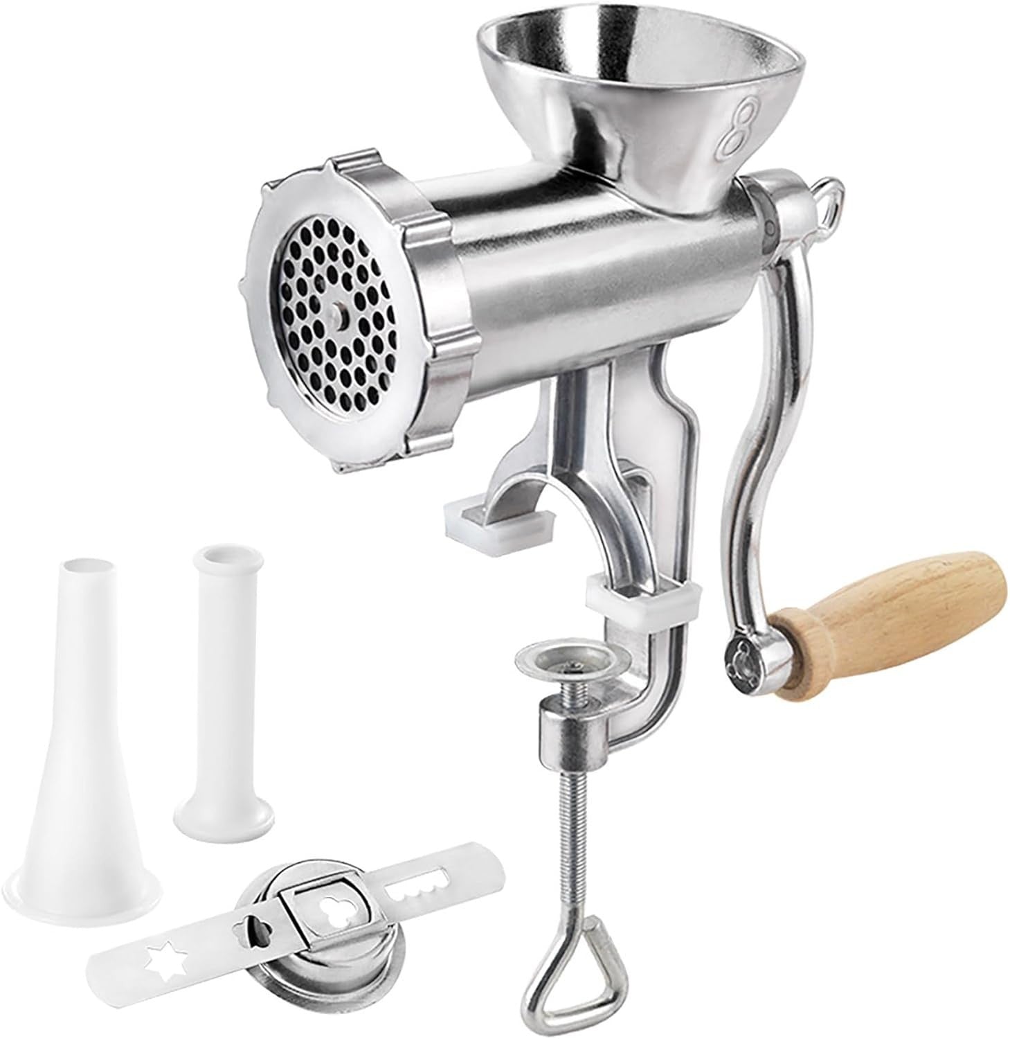 Manual Meat Grinder Sausage Stuffer Pasta Maker Aluminium Mincer