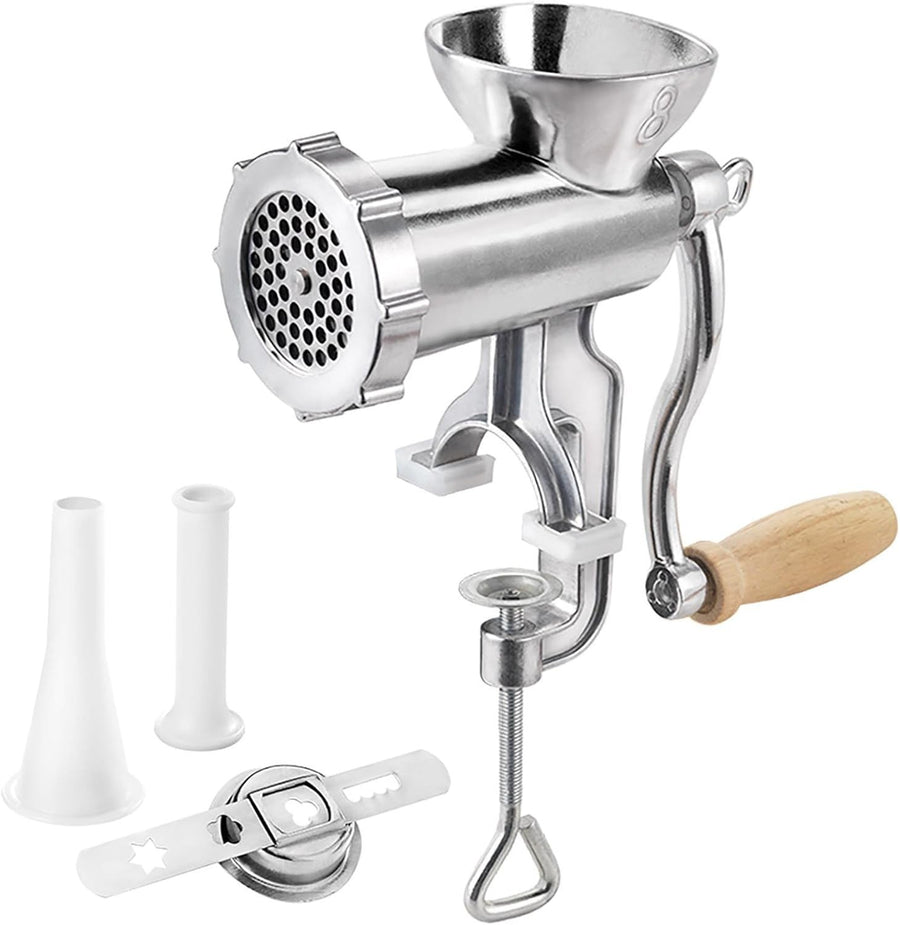 Manual Meat Grinder Sausage Stuffer Pasta Maker Aluminium Mincer