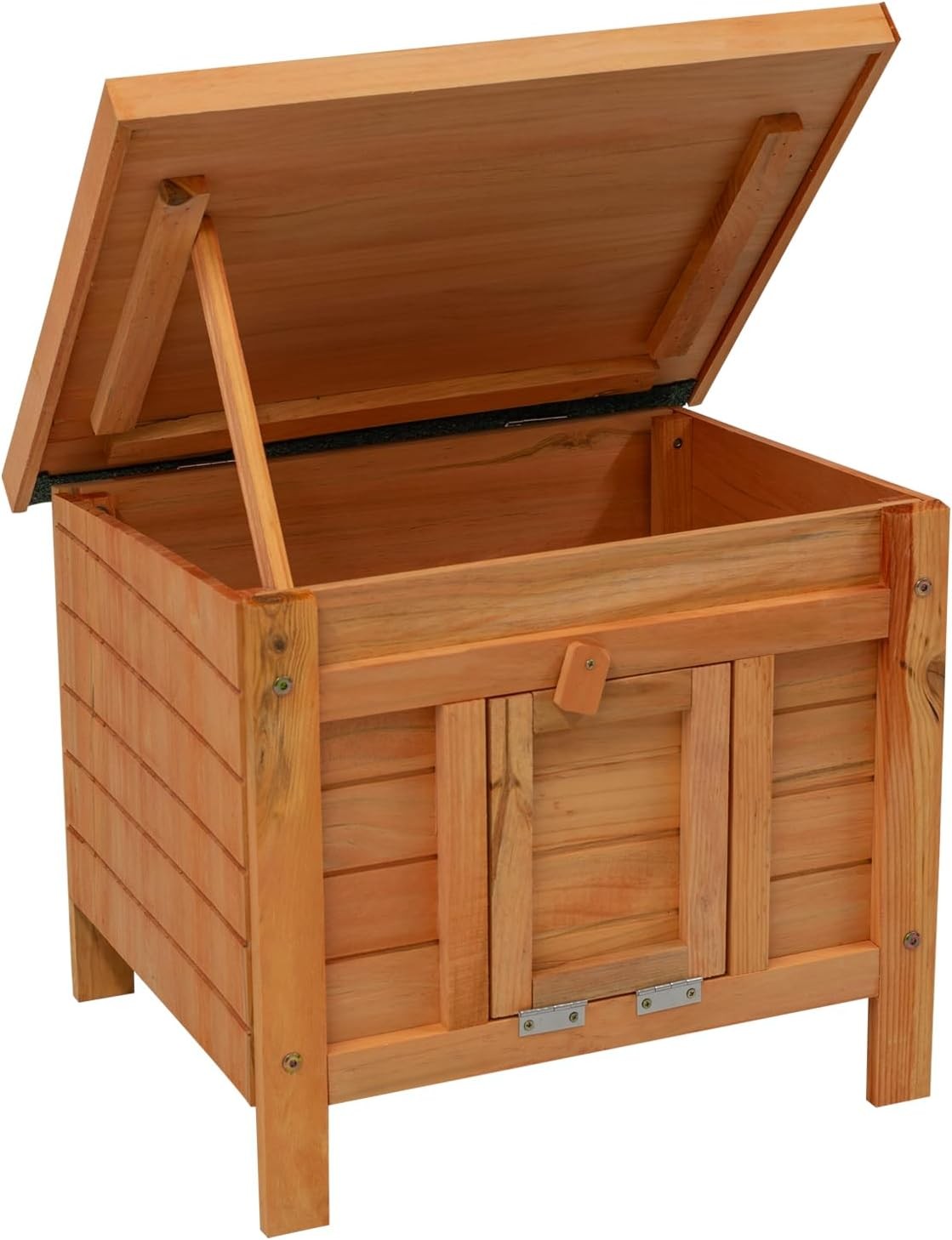 Wooden Animal Shelter Outdoor Small Pet House Lockable Predator Proof