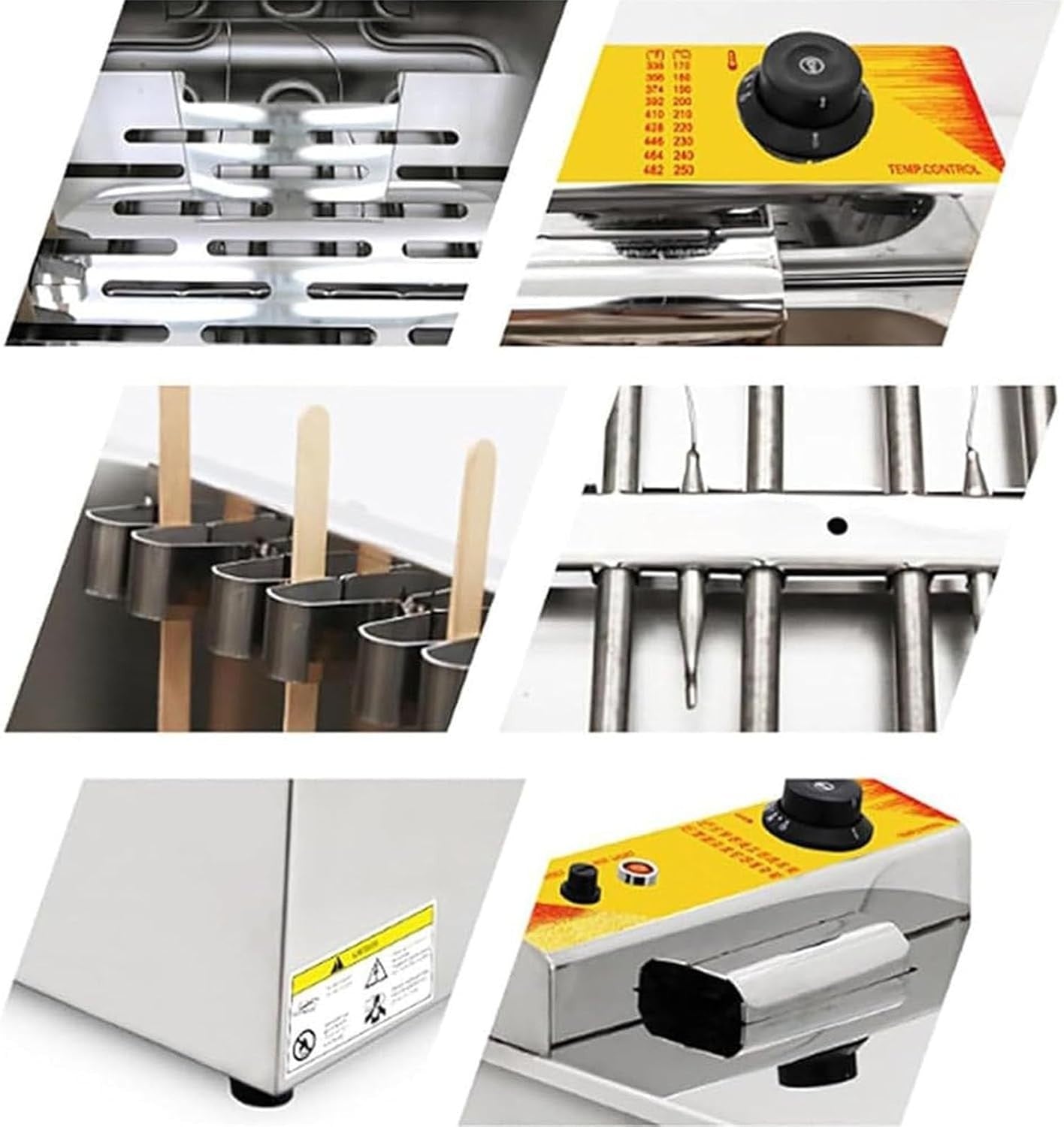 Automatic Corn Dog Fryer 12L 1900W Electric 8 Hook Commercial