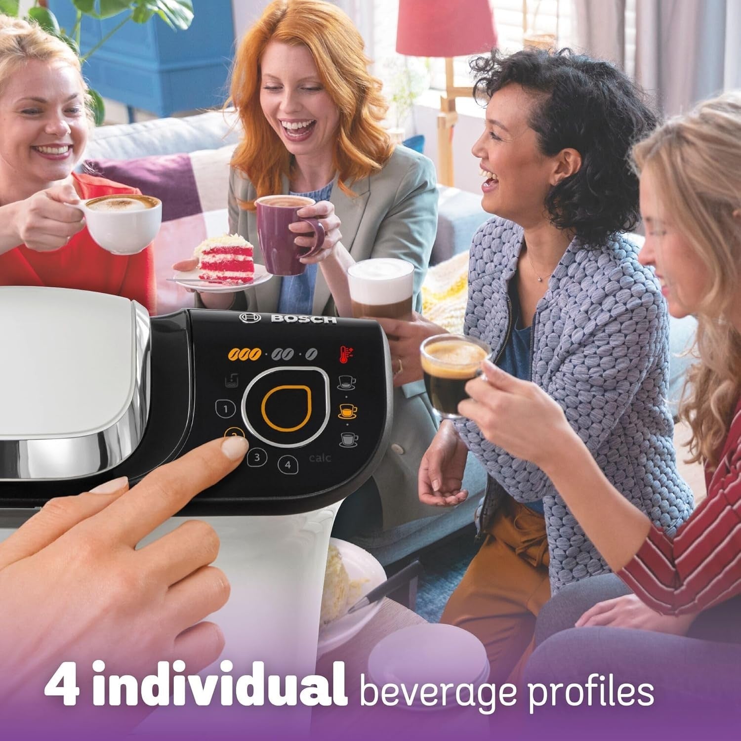 Pod Coffee Machine 1.3L Large Tank 1500W Fast Brew Auto Clean Compact White