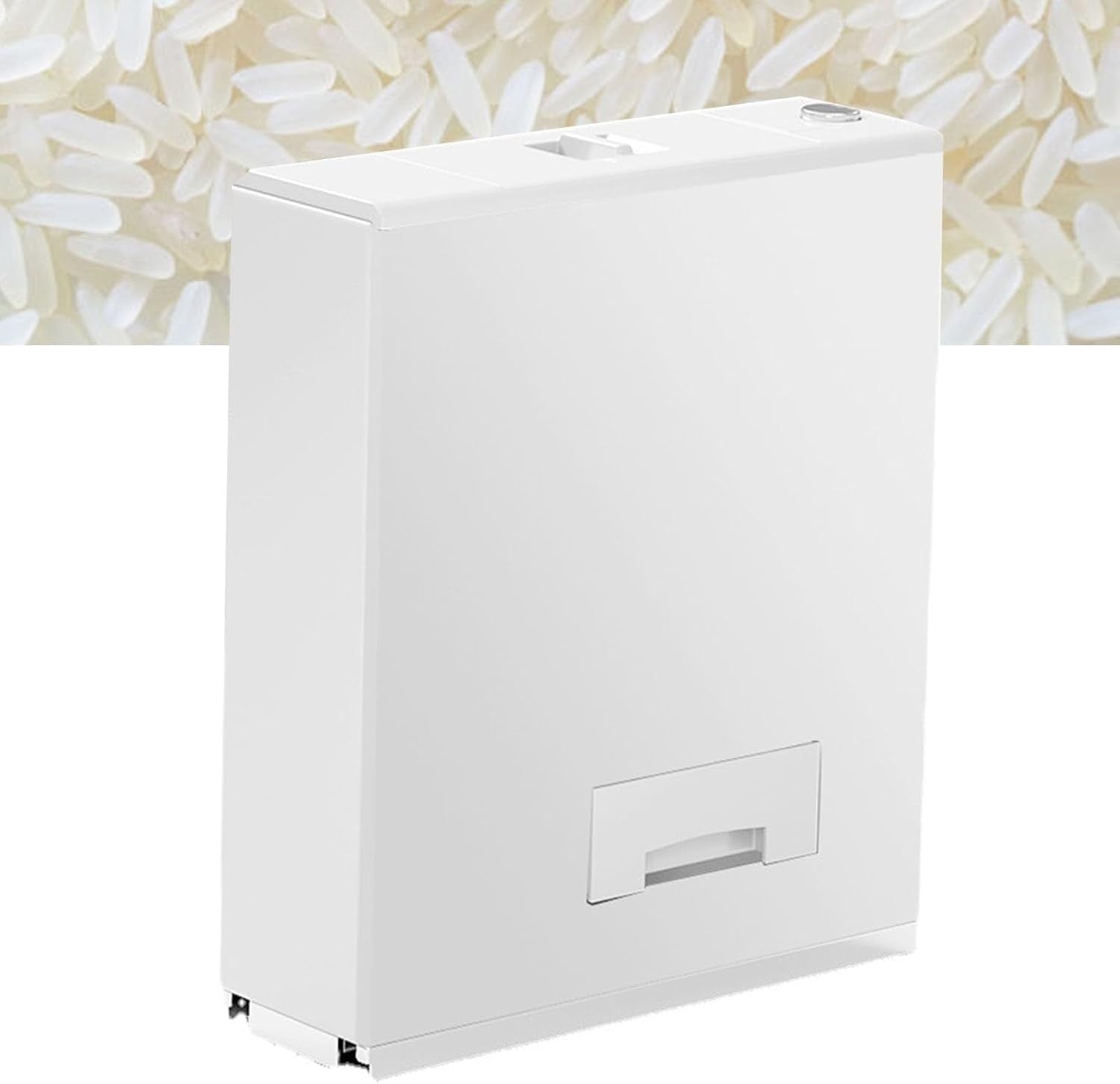 Embedded Stainless Steel Rice Box Pull Out Cabinet Storage Bin
