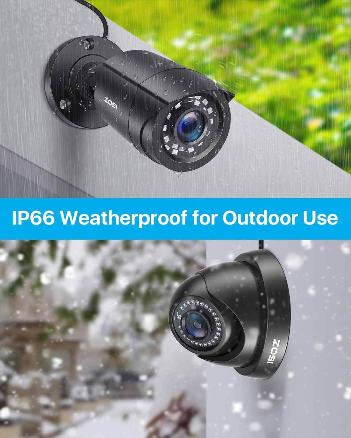 1080P CCTV Security Camera System 16CH DVR 2TB HDD 16 Cameras AI Alert