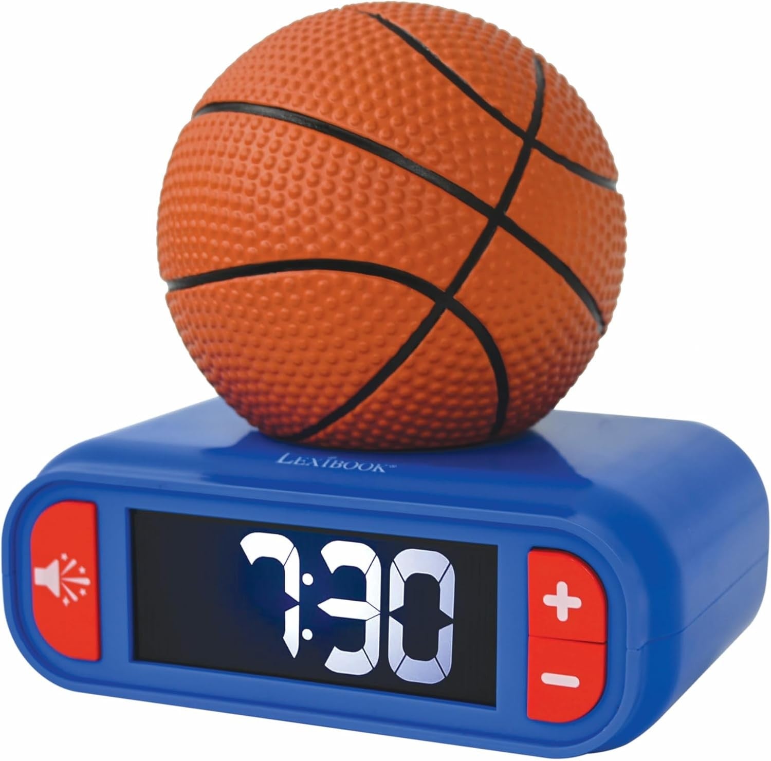 Kids Basketball Alarm Clock Night Light LED Display Snooze Sounds Bedroom