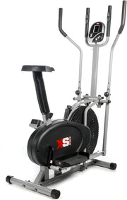 2-in-1 Elliptical Cross Trainer & Exercise Bike Full-Body Home Gym Machine