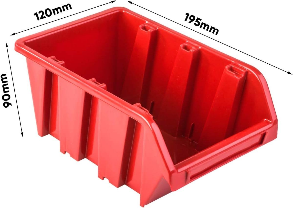 Wall Mounted Workshop Tool Organizer Storage Bins Pegboard Set