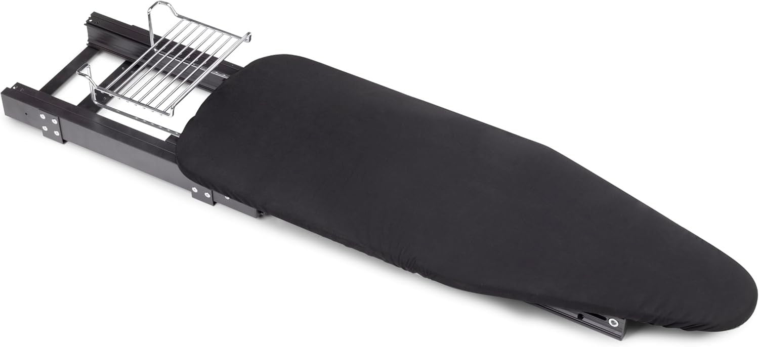 Pull Out Ironing Board Furniture Mounted Foldable Aluminium Space Saving
