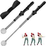 Golf Swing Trainer Retractable Telescopic Practice Stick Click