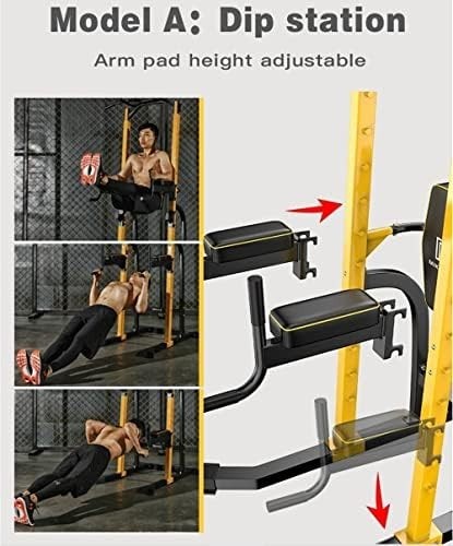 Multi-Function Power Tower Squat Rack Pull Up Dip Station 660lbs