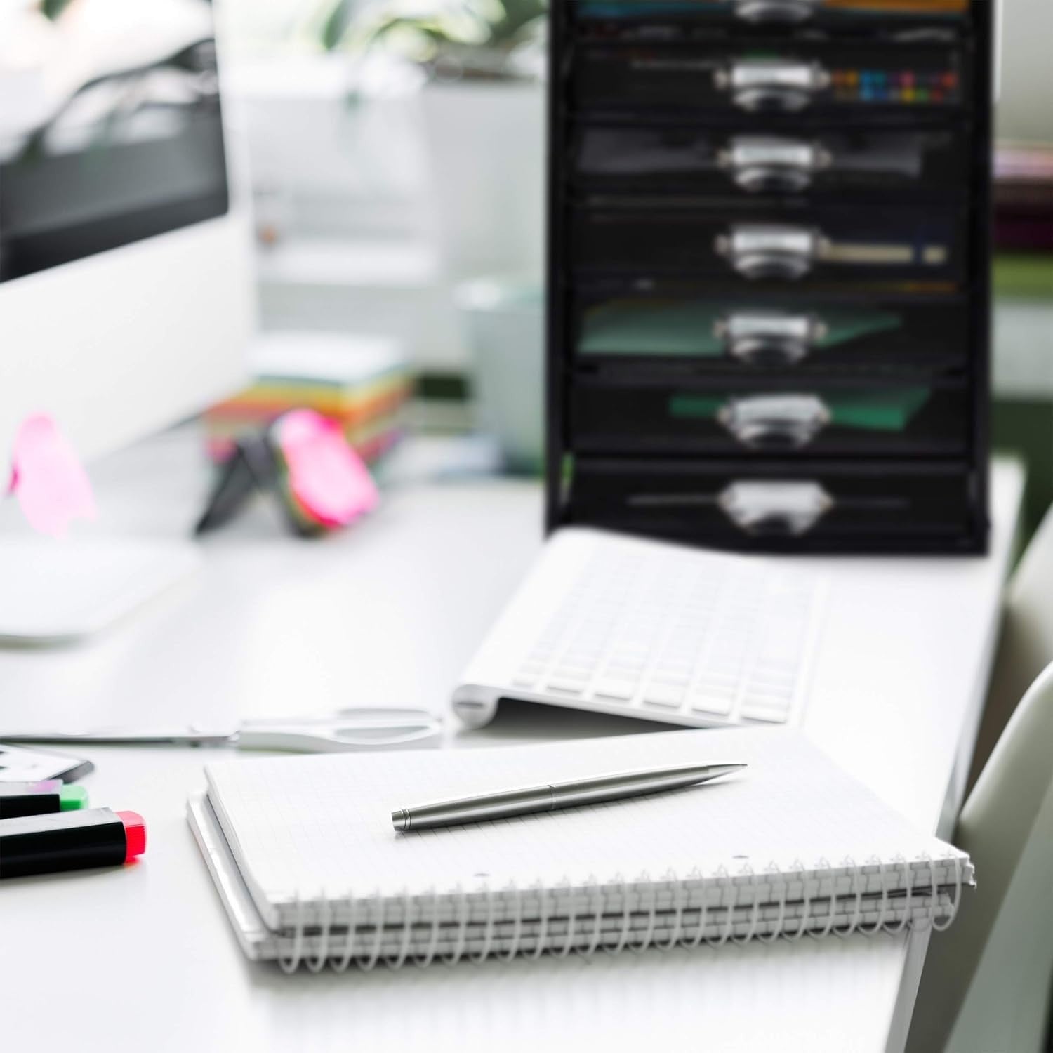 10-Drawer Desk Organiser for A4 Files & Stationery – Compact Office Storage