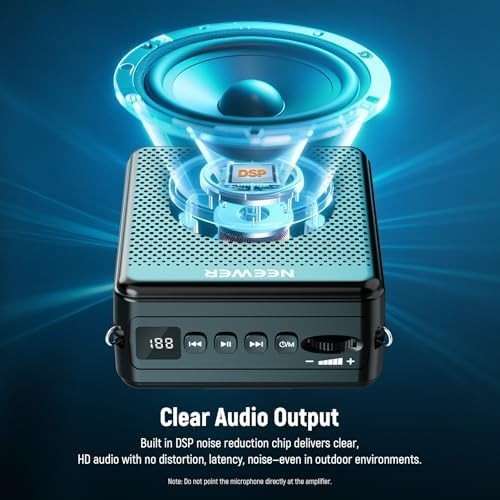 Portable Voice Amplifier VA02 Dual Wireless Mic 10H 15m