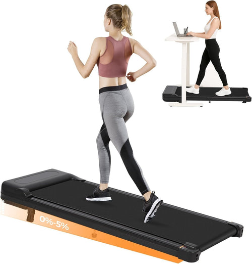 Chiidou Under Desk Walking Pad Treadmill 0.6-4 mph Incline LED