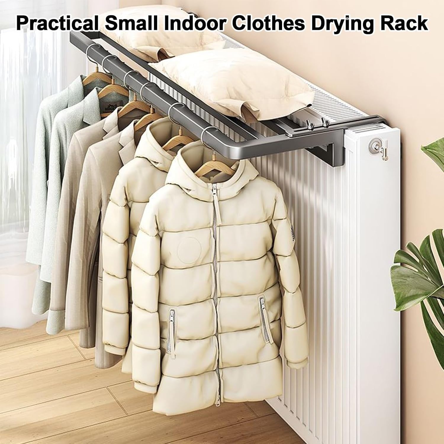 Adjustable Clothes Drying Rack for Oil Heater | Foldable Indoor Radiator Dryer
