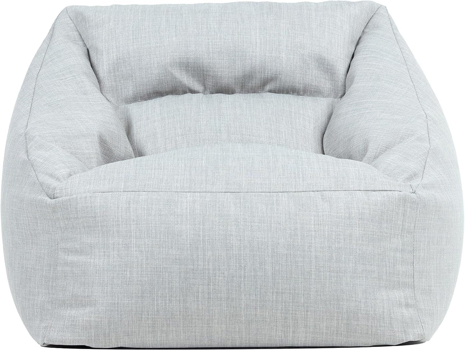 Large Grey Bean Bag Chair Indoor Outdoor Water-Resistant Armchair Seat