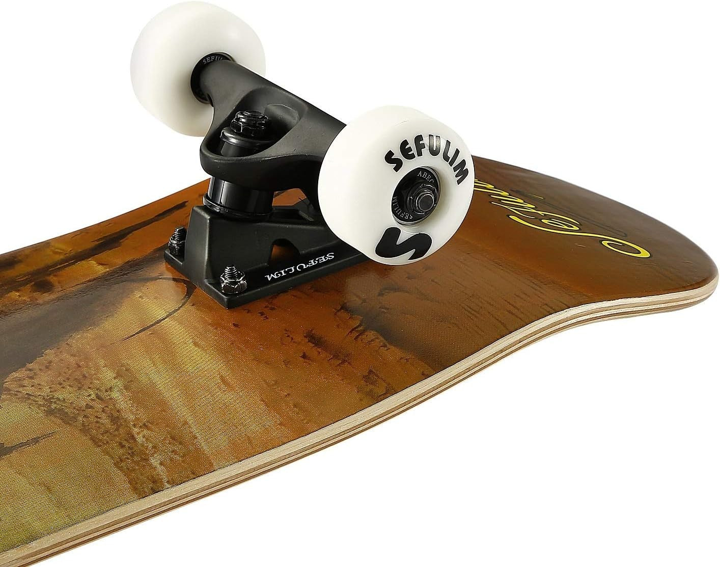 31in Maple Skateboard Complete Double Kick Trick Cruiser Deck
