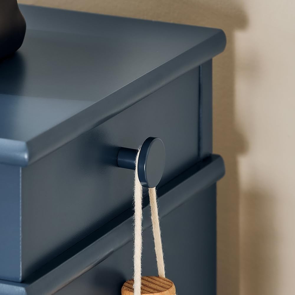Slim 2-Drawer Shoe Cabinet with Adjustable Shelves, 54x24x83 cm Navy