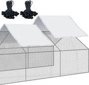 14.5x6.6FT Chicken Coop Cover 2 Pack Waterproof PE