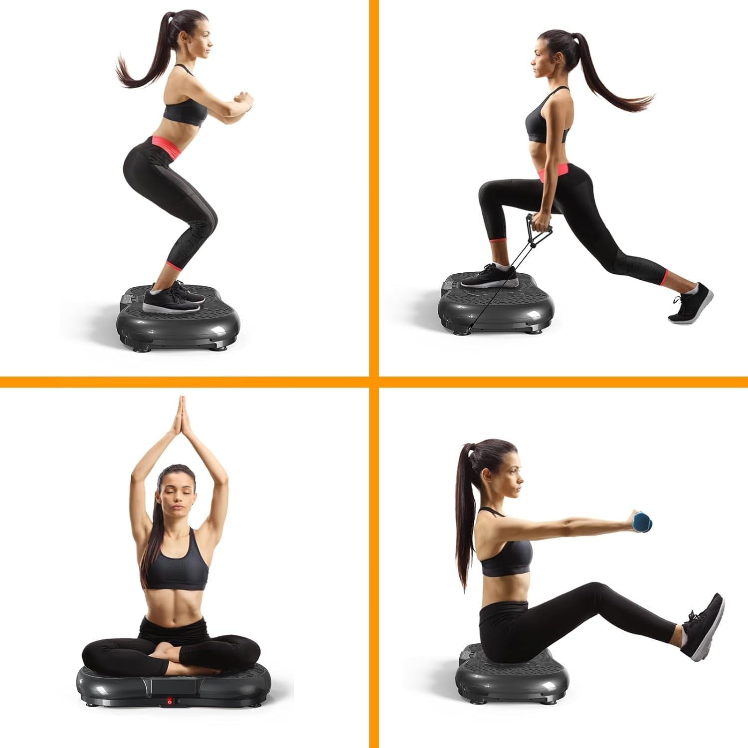 99 Speed Vibration Plate Exercise Machine 7 Mode Slim Body Shaping Platform