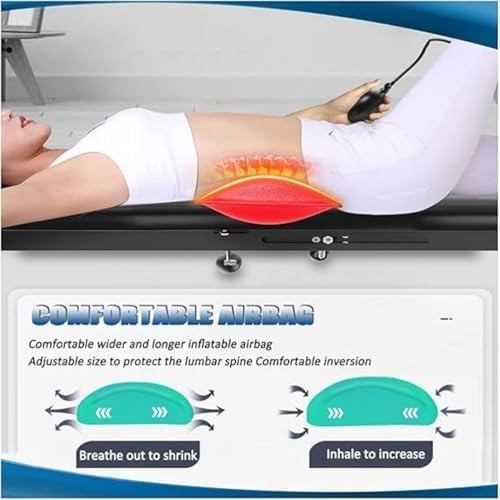 Adjustable Inversion Table 145-185cm Foldable Traction