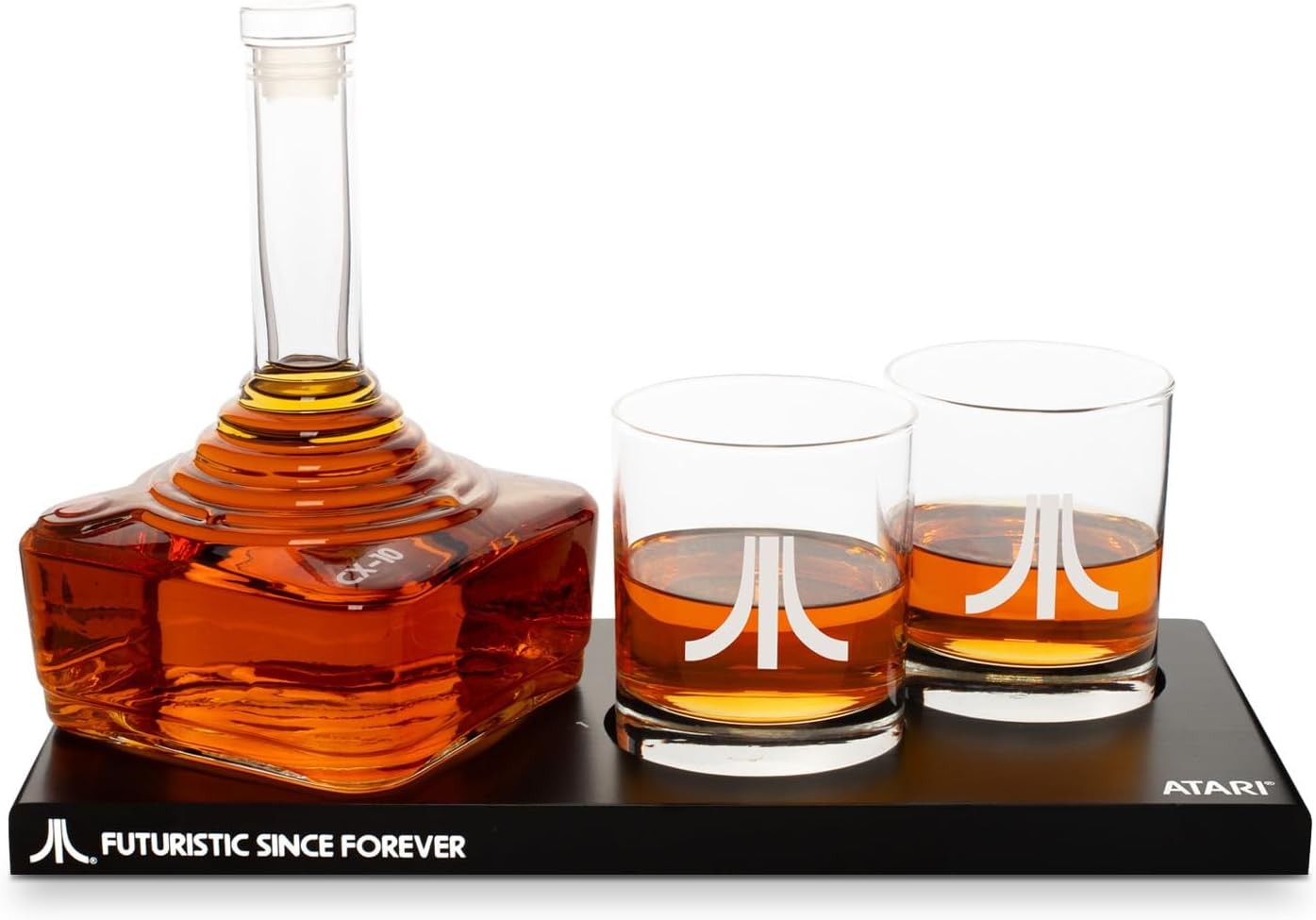 Retro Joystick Whisky Decanter 750ml with 2 Glasses Gaming Gift Set
