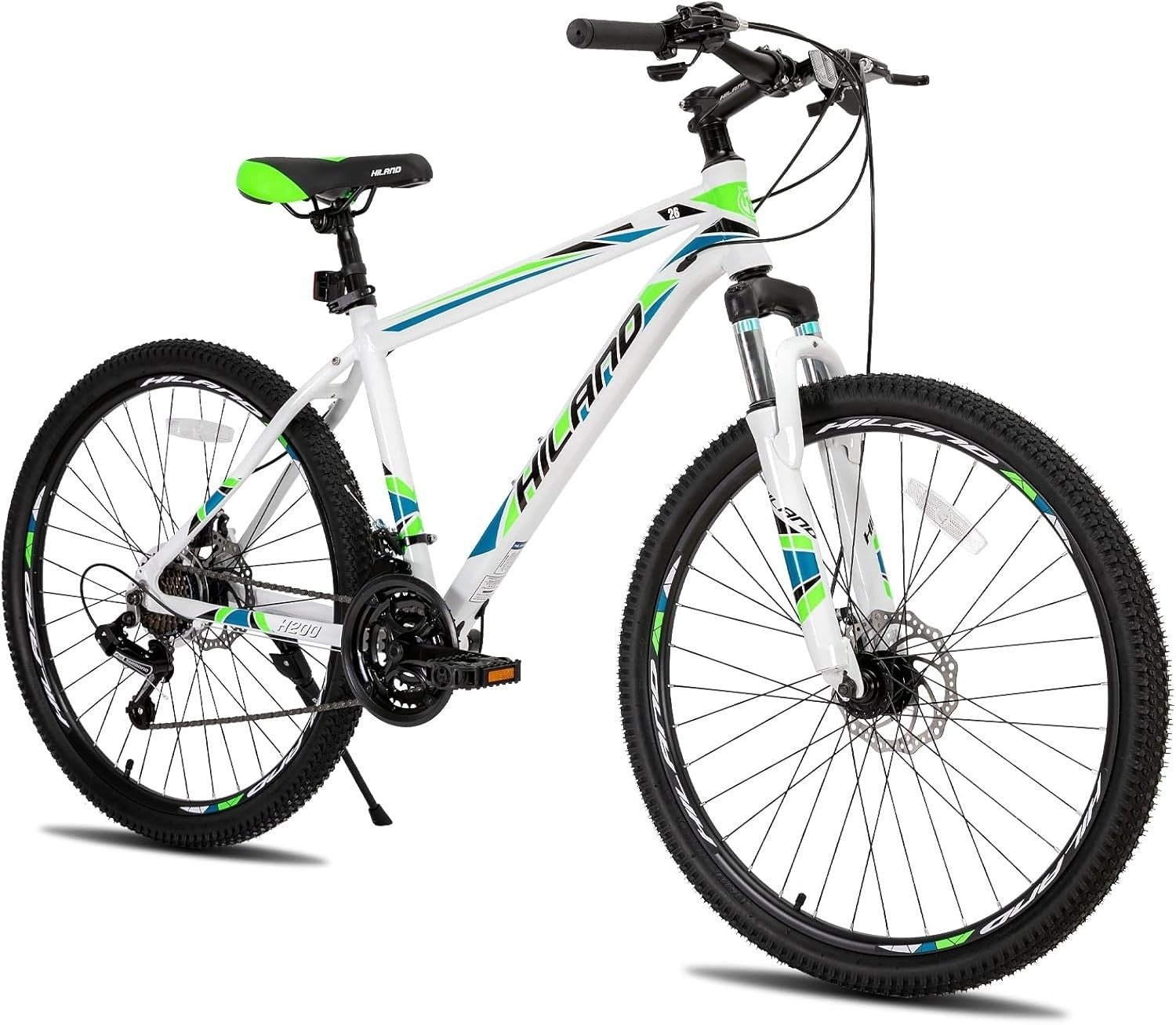 26” Mountain Bike 21-Speed Disc Brake Aluminum Frame MTB for Adults
