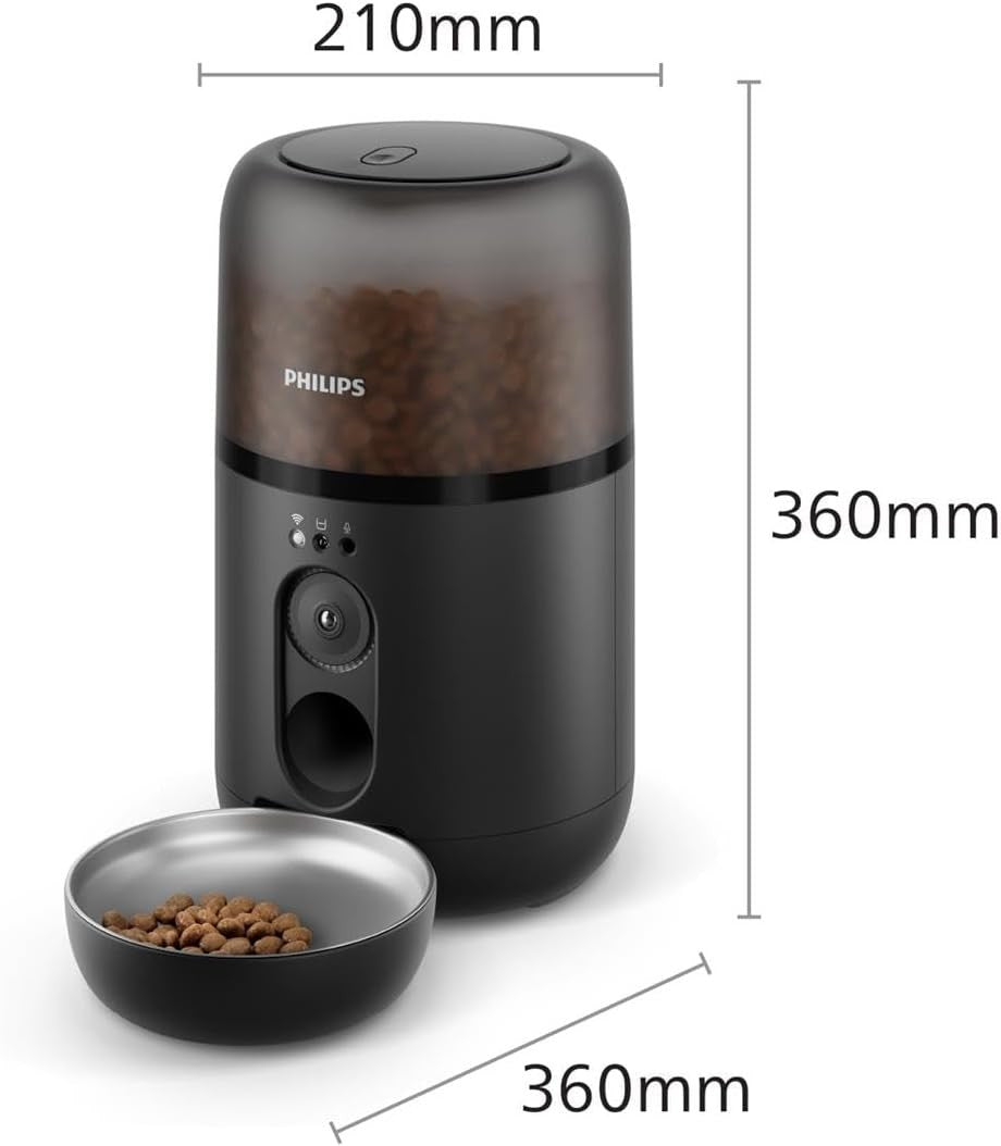 Smart Pet Feeder with Camera HD App Control Auto Food Dispenser