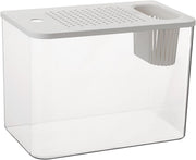 Small Fish Bowl Turtle Aquarium Habitat Compact Desktop Reptile Tank