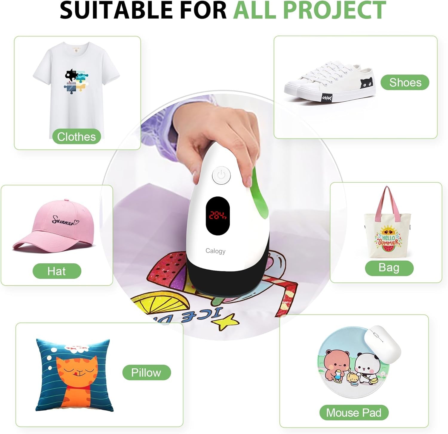 Mini Heat Press Machine Heat Transfer for T Shirts Hats Crafts