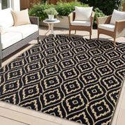 Outdoor Waterproof Patio Rug UV Resistant Reversible Garden Mat 150x240cm