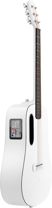 36" Smart Electro Acoustic Guitar Touchscreen Built-In Effects White