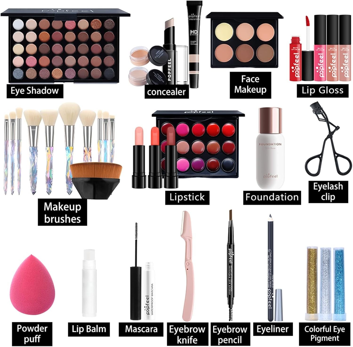 Beauty Advent Calendar Makeup Gift Set 2025 Cosmetic Kit