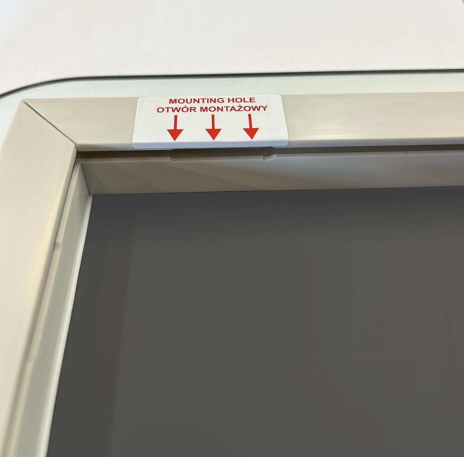 LED Bathroom Mirror 50x70cm Anti-Fog Touch Sensor, Natural White Glow