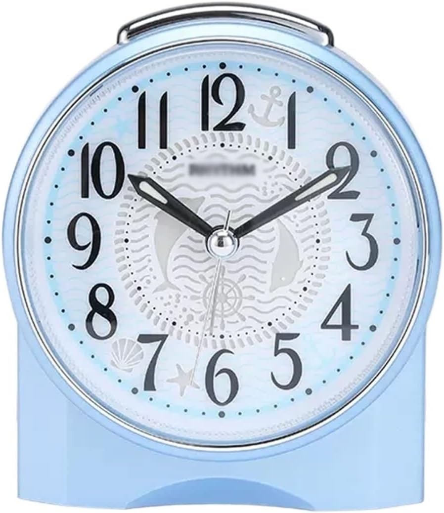 Silent Alarm Clock Loud Wake Up Bedside Clock Night Light for Heavy Sleepers