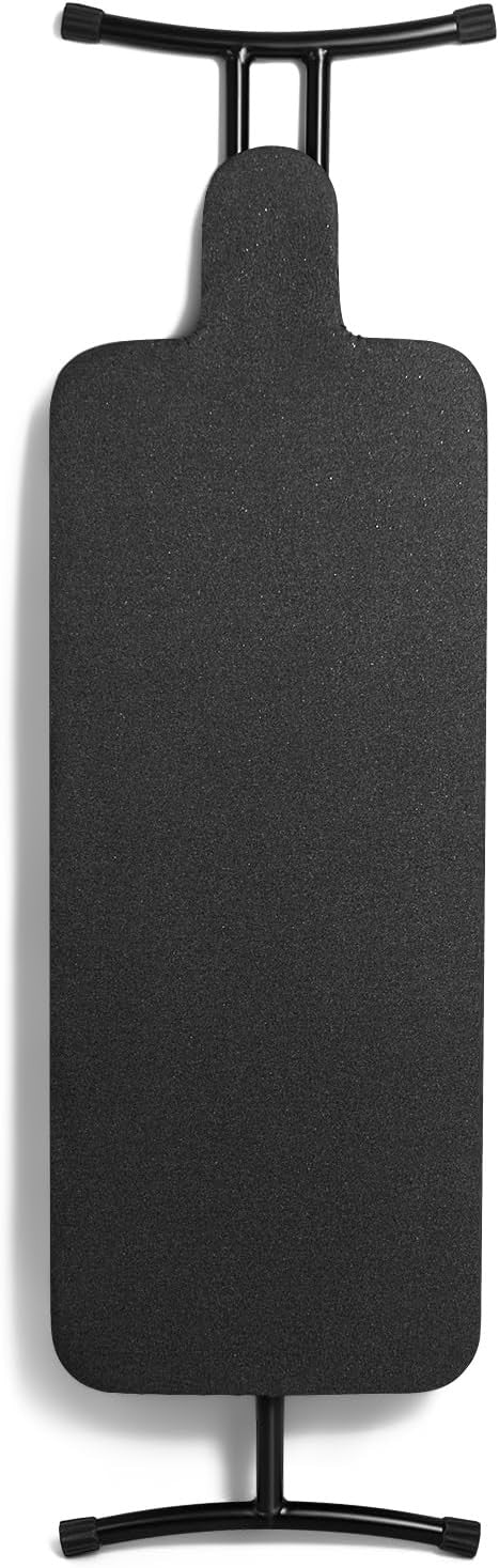 Compact Folding Ironing Board 109x38cm Black Heat Resistant Thick Pad