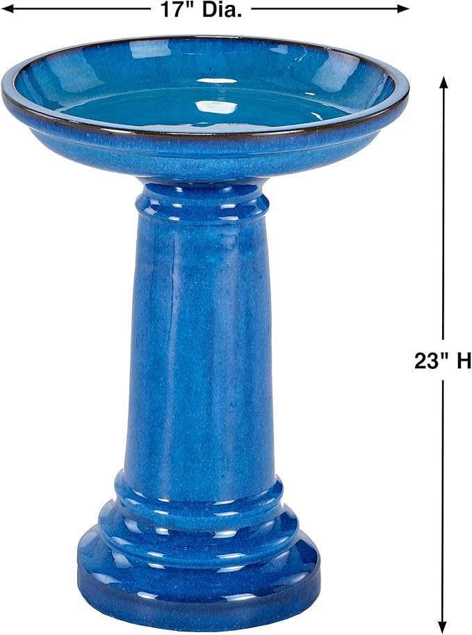Solar Bird Bath Fountain – Olive Green Outdoor Water Feature Garden Decor