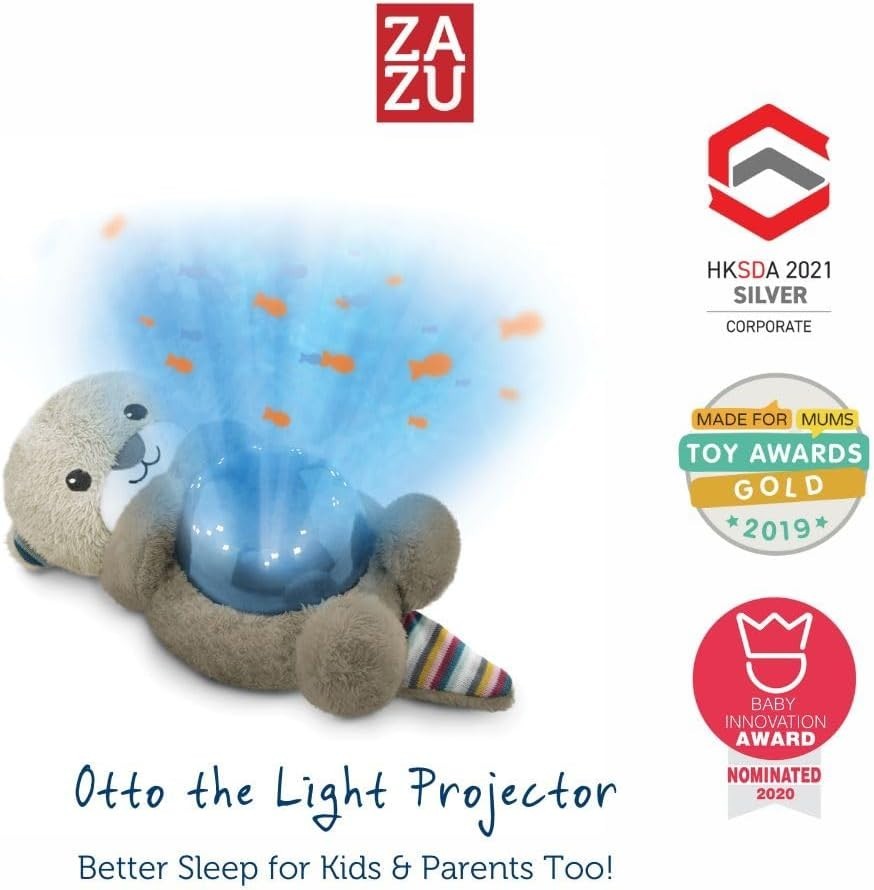Baby Night Light Projector Ocean Sleep Soother Cry Sensor Melodies