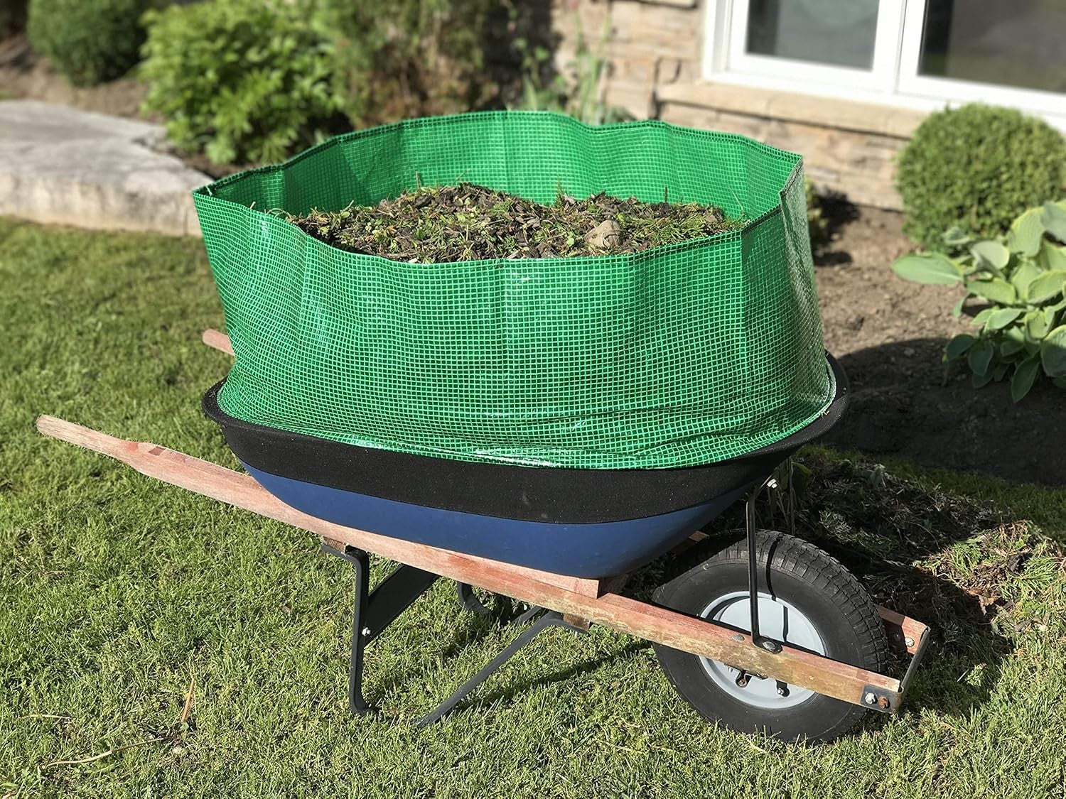 Wheelbarrow Booster Green – Increases Load 300% w/ Quick Fit for All Barrows