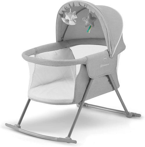3in1 Baby Cradle Bassinet Folding Travel Cot with Mattress & Canopy