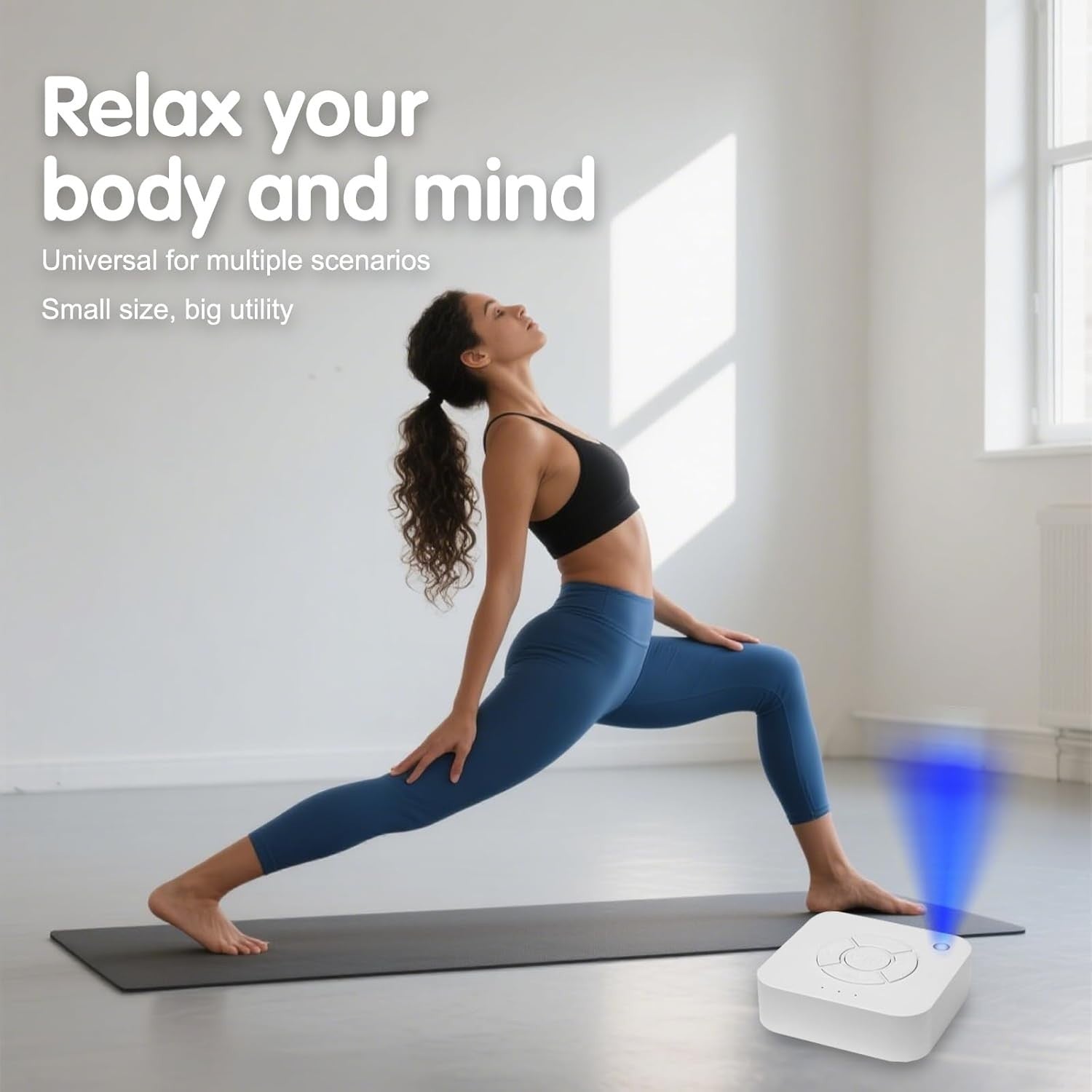 White Noise Sleep Machine for Adults & Babies – 9 Soothing Sounds, Timer