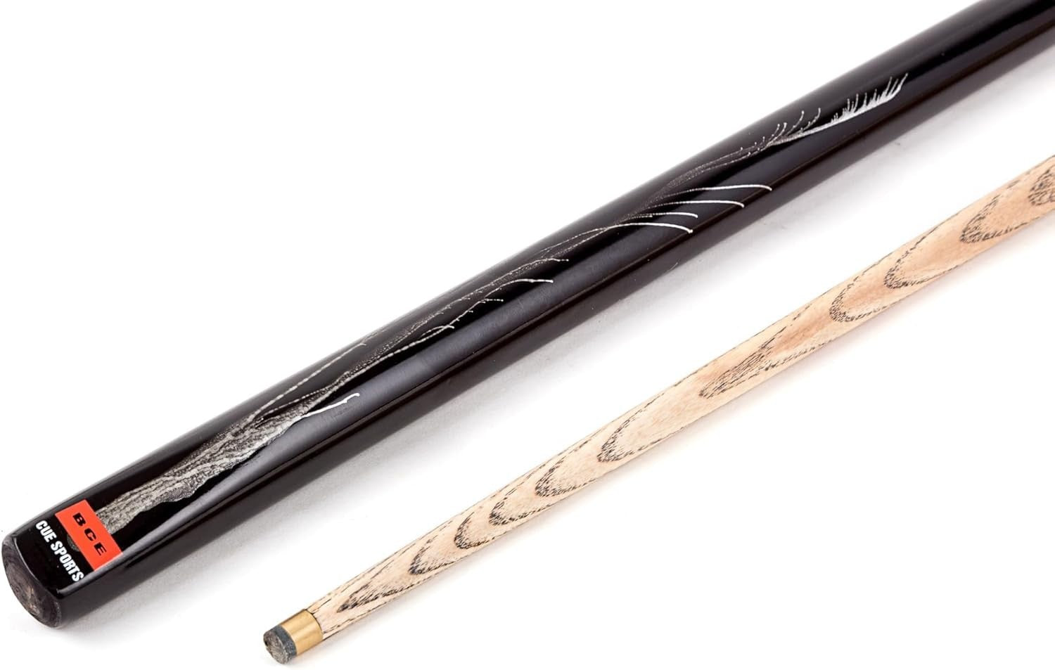 Ash Snooker Pool Cue 57" Centre Joint 9.5mm Tip Soft Case
