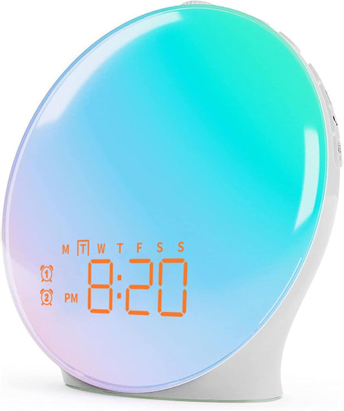Sunrise Wake Up Light Alarm Clock FM Radio Dual Alarm Night Light