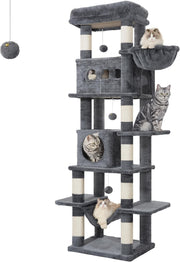 170cm Tall Cat Tree Tower Multi-Level Scratching Posts Condos Large Cats